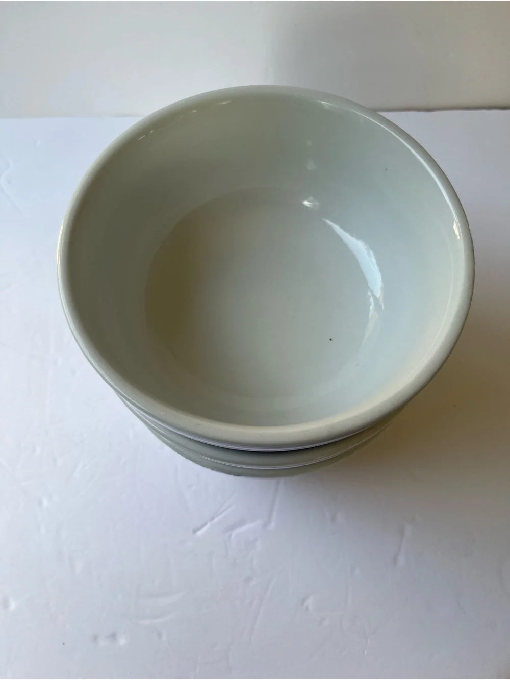 Pottery Barn 3 Blue White Stripe Coupe Cereal Soup Bowls Classic Coastal Retired